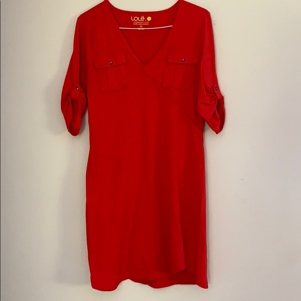 Cute and sporty red dress